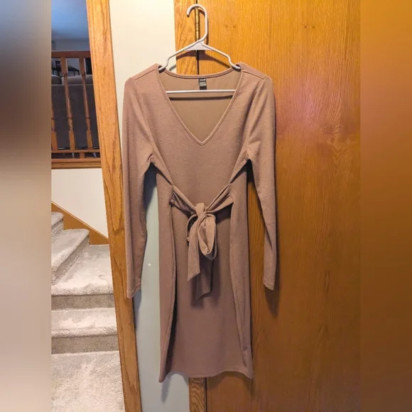 light brown quince dress Quince Dress Camel Linen  Rhoan